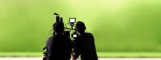 Video production behind the scenes. Making of TV commercial movie photo