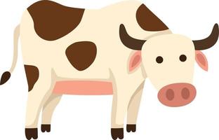 illustration of isolated cow on white background