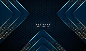 3d abstract light blue hexagon vector luxury background