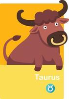 Illustration of isolated taurus vector. zodiac signs vector