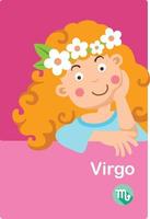 Illustration of isolated virgo vector . zodiac signs