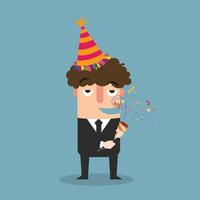 businessman celebrating illustration vector