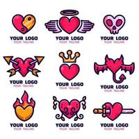 Heart Logo Collections vector