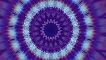 Laced Blue and Violet Kaleidoscopic Background video