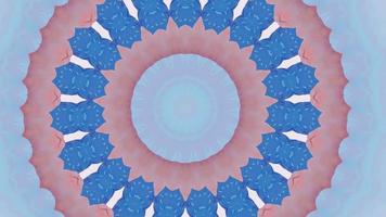 fundo caleidoscópico detalhado em azul e rosa claro video