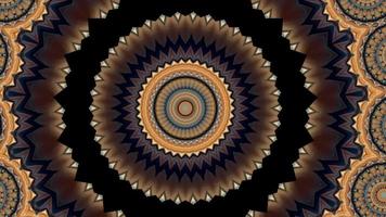 Dark Paisley Kaleidoscopic Background video