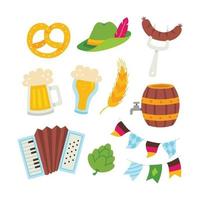 Hand Drawn Oktoberfest Elements vector