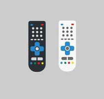 TV Remote Control in Black and White Design vector