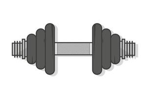 Dumbbell for gym. Vector illustration in flat design