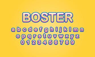 boster font alphabet vector