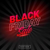 Black friday sale banner template vector