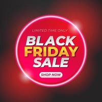 Black friday sale banner template vector