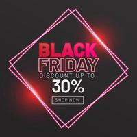 Black friday sale banner template vector