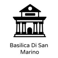 Basilica Di San Marino vector