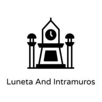 luneta e intramuros vector