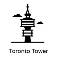 torre y monumento de toronto vector
