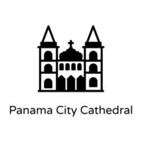 Panama City Cathedral vector
