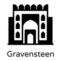 Gravensteen and Monument vector