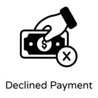 Declined and refused  Payment vector