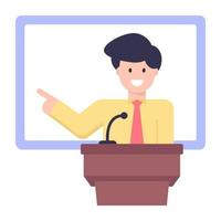 Business Presentation and Demonstration vector