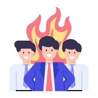 Business  Team Fire vector