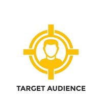 target audience icon vector