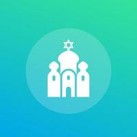 synagogue vector icon