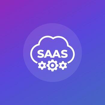 Saas icon for web, vector