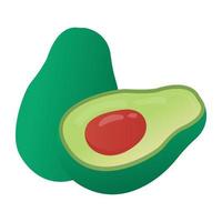 Avocados healthy food vector