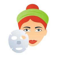 mascarilla facial vector