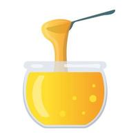 Honey and beeswax vector