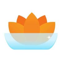 Wellness Spa Lotus vector