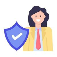 Employee Security and Protection vector