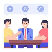 Workplace Discussion and Conversation vector