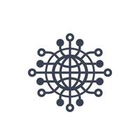 network connections icon vector