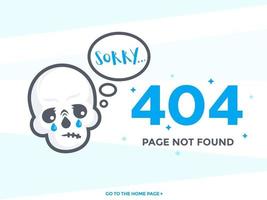 404 page not found vector template