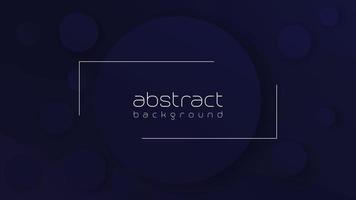 Abstract dark background with round shapes, vector