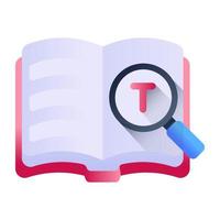 diccionario de búsqueda y análisis vector