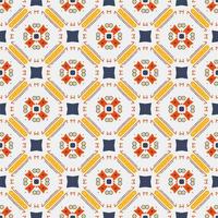 Seamless pattern ornament. Abstract shape modern design vector