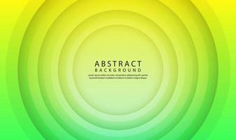 Green geometric abstract background with 3d circle shapes effect vector