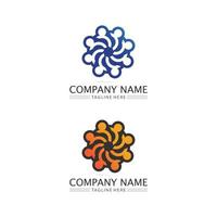 people Community,care group network and social icon design template vector