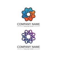 people Community,care group network and social icon design template vector