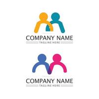 people Community,care group network and social icon design template vector