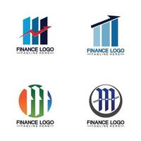 Finanzas comerciales y marketing logo diseño ilustración vectorial vector