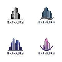 Building logo vector illustration design,Real Estate logo template