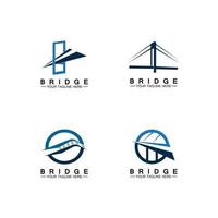 Bridge logo vector icon illustration design template