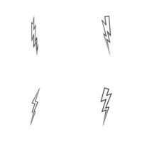 lightning logo icon and symbols vector