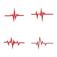 art design health medical heartbeat pulse vector