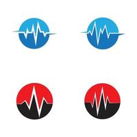 art design health medical heartbeat pulse vector