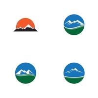 vector de plantilla de logotipo de montaña empresarial